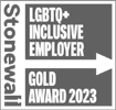 Stonewall - LGBTQ+ Inclusive Employer - Gold Award 2023